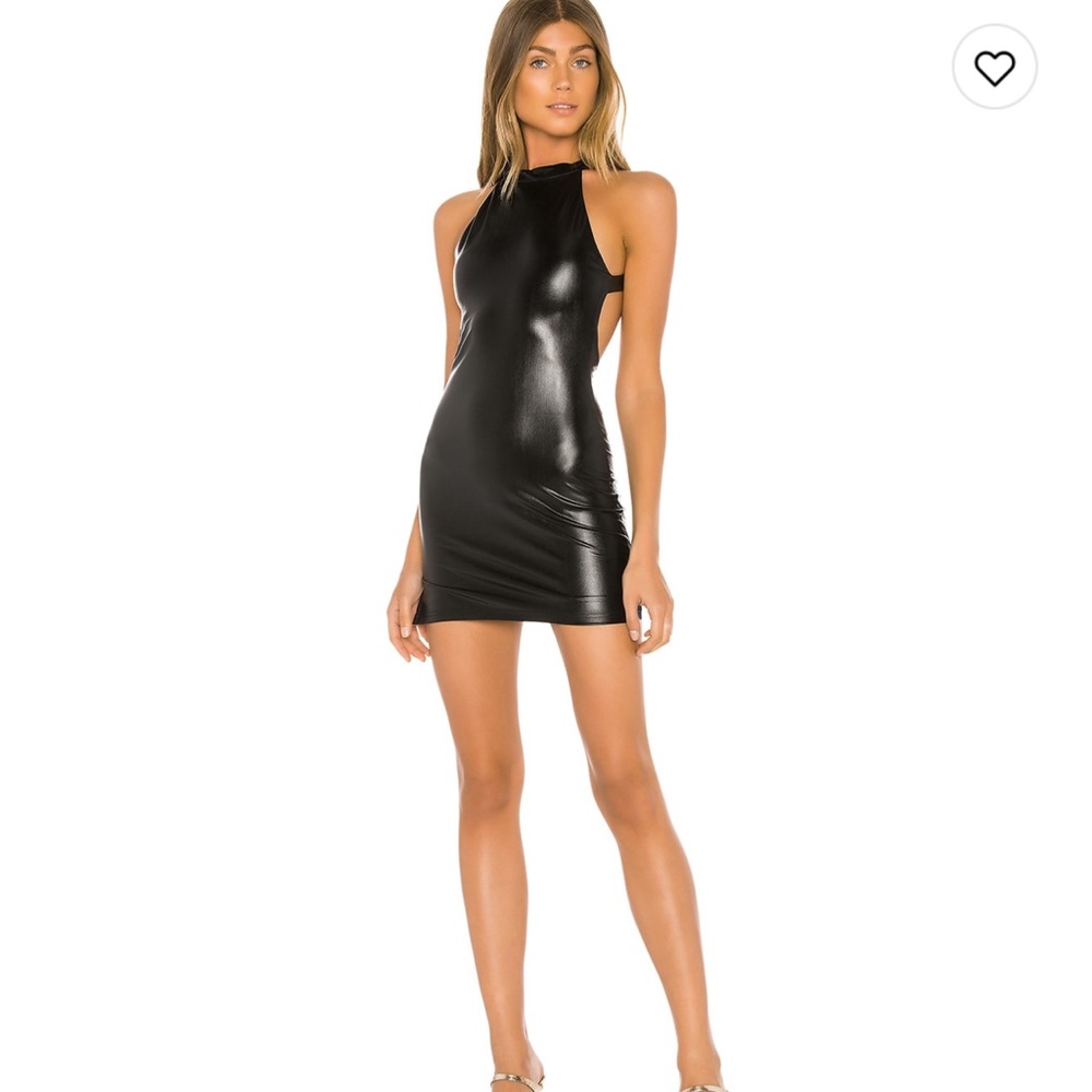 Maliah Backless Mini Dress in Black
